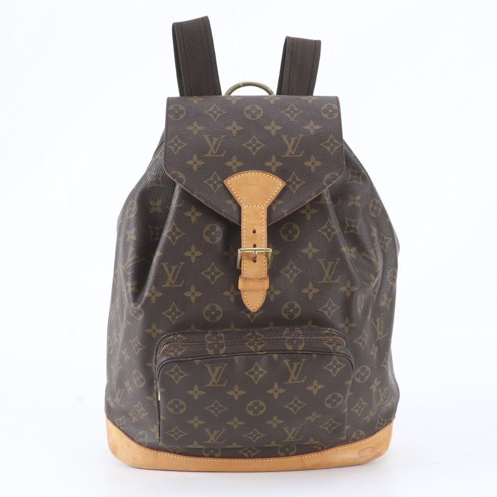 Louis Vuitton Monogram Montsouris GM Leather Backpack