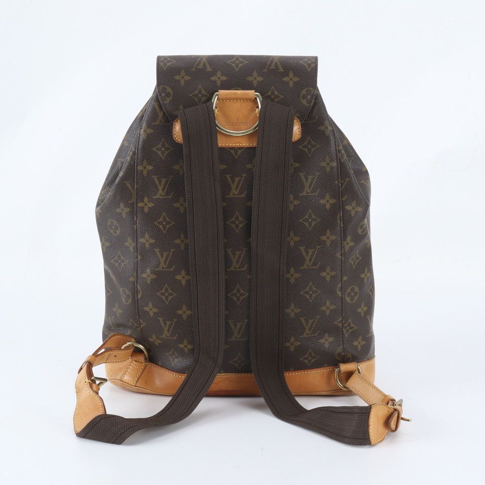 Louis Vuitton Monogram Montsouris GM Leather Backpack — view 3