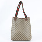 Gucci GG Supreme Sherry Line Leather Tote Shoulder Business — view 3