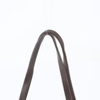 Fendi Zucchino Canvas Leather Handbag Tote Brown — view 2