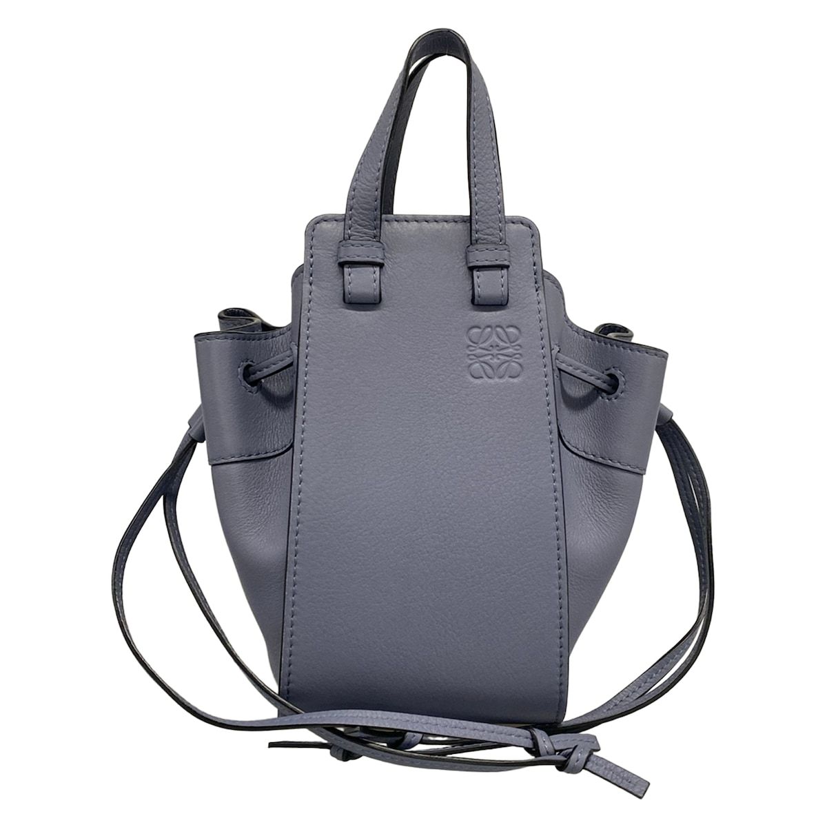 Loewe Handbag Hammock Drawstring Bag Small Blue Gray