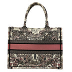 Dior Tote Book Vintage Small White Black Pink — view 3