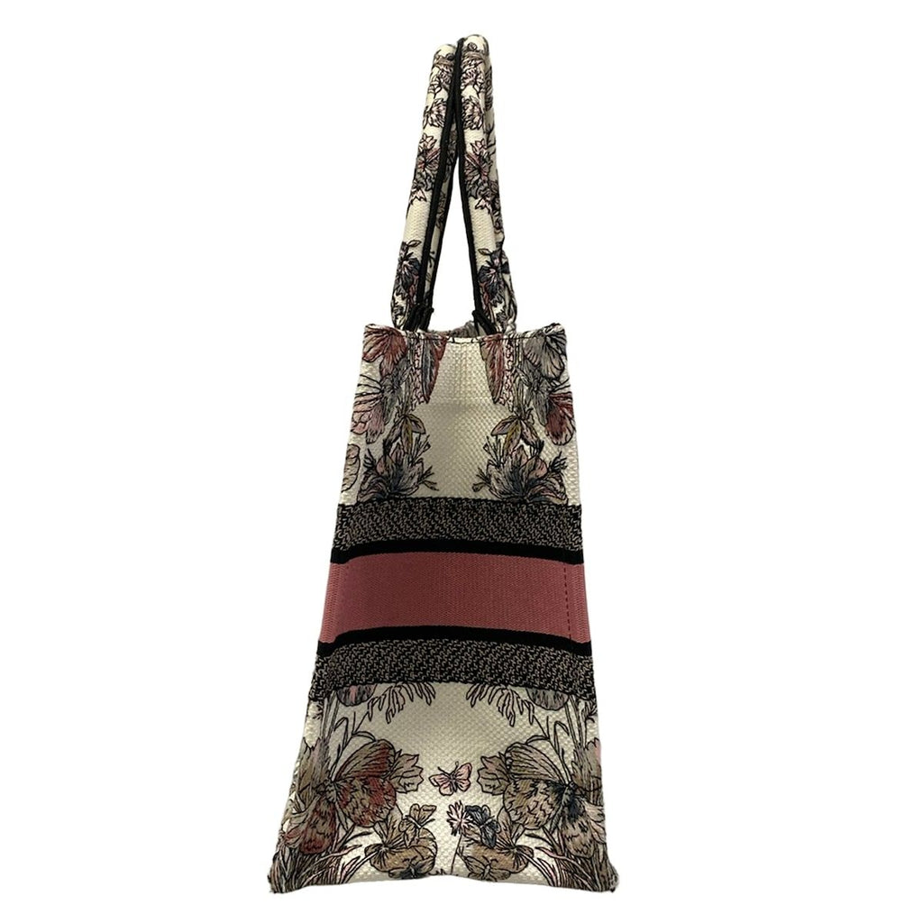 Dior Tote Book Vintage Small White Black Pink — view 4