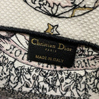 Dior Tote Book Vintage Small White Black Pink — view 9