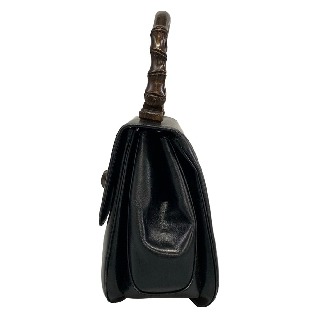 Gucci Handbag Bamboo Black Leather — view 4