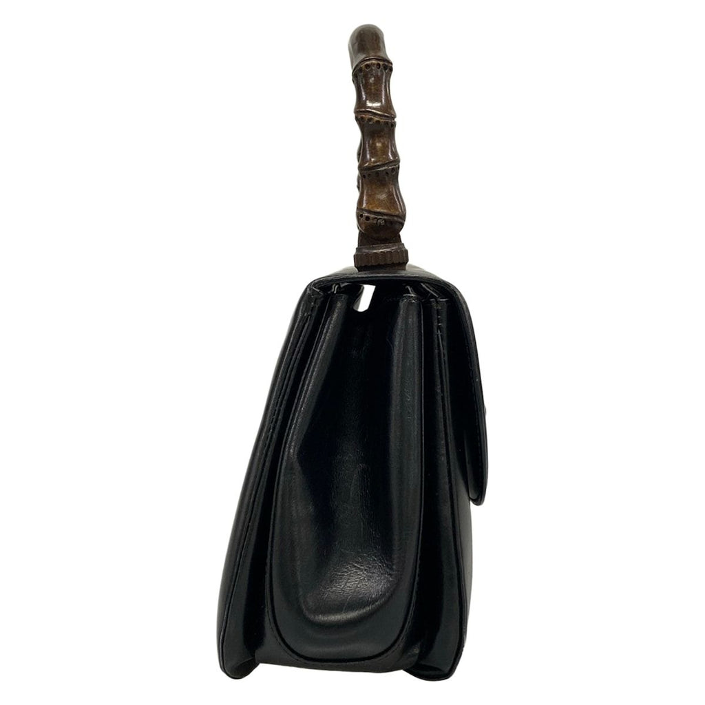 Gucci Handbag Bamboo Black Leather — view 2