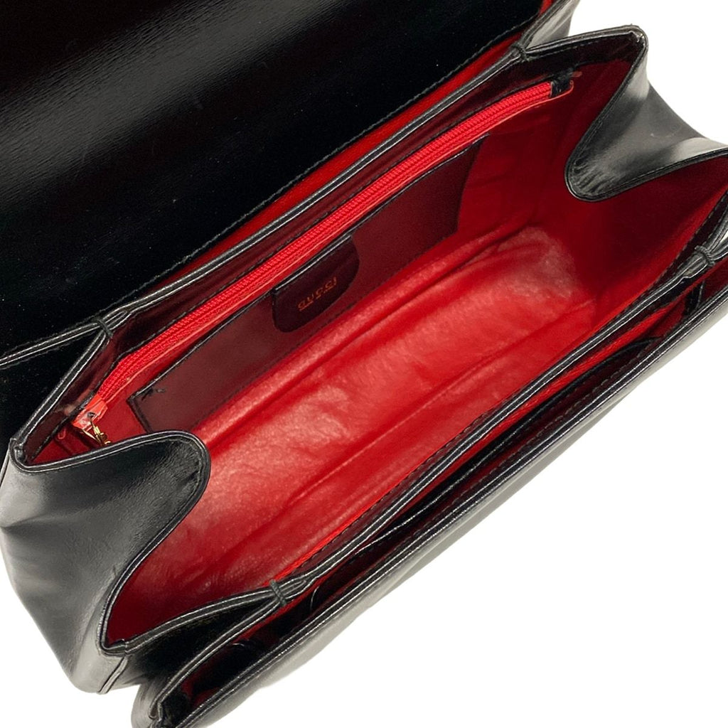 Gucci Handbag Bamboo Black Leather — view 7
