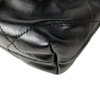 Chanel Handbag 22 Mini Black Chain Handle Vintage Gold Metal — view 6
