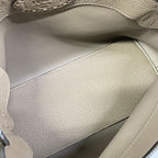 Fendi Handbag by the Way Selleria Gray Beige Leather — view 7