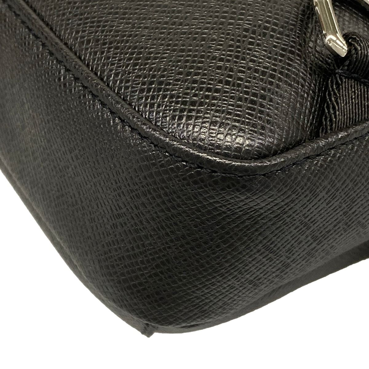 Louis Vuitton Shoulder Bag Taiga Avenue Noir Leather Cowhide — view 6
