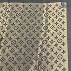 Louis Vuitton Shawl Monogram Lurex Brown Wool Silk Scarf — view 4