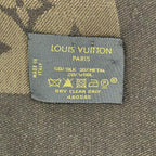 Louis Vuitton Shawl Monogram Lurex Brown Wool Silk Scarf — view 2