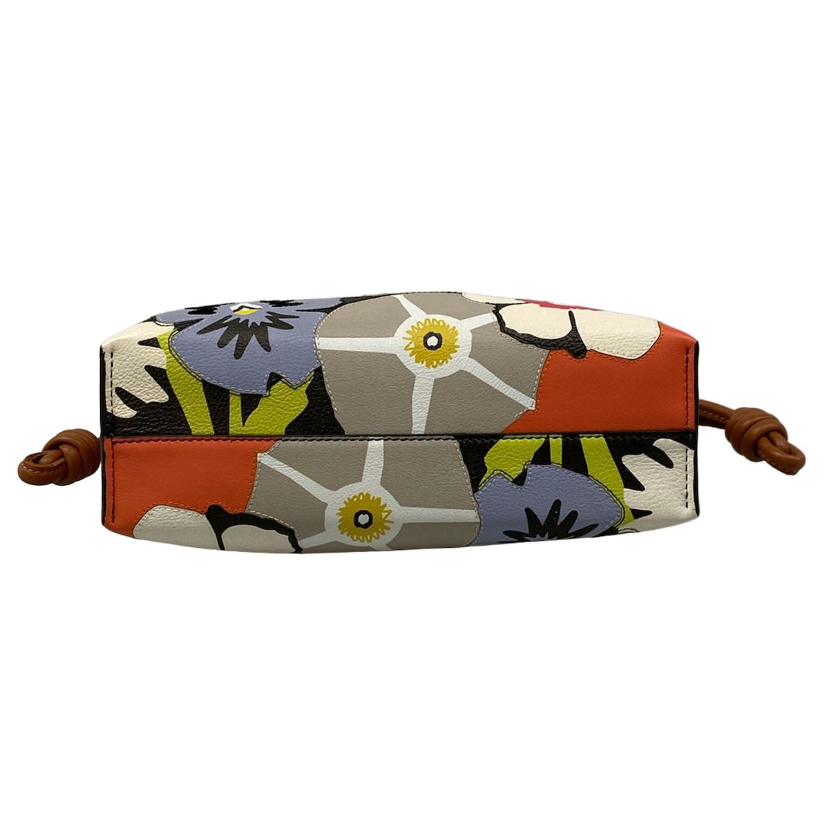 Loewe Clutch Flamenco Mini Black Yellow Multi Joe Brainard Panji Floral Pattern — view 5