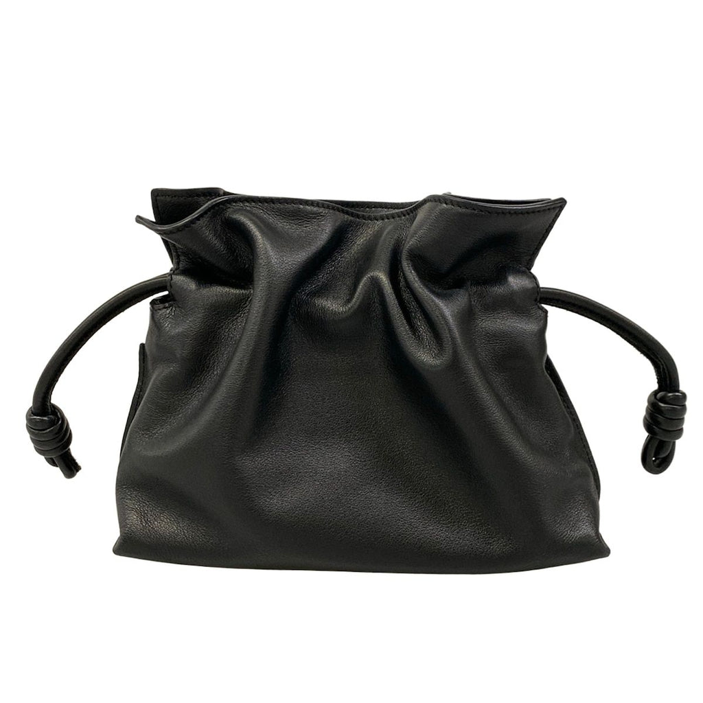 Loewe Clutch Flamenco Mini Black Leather — view 3