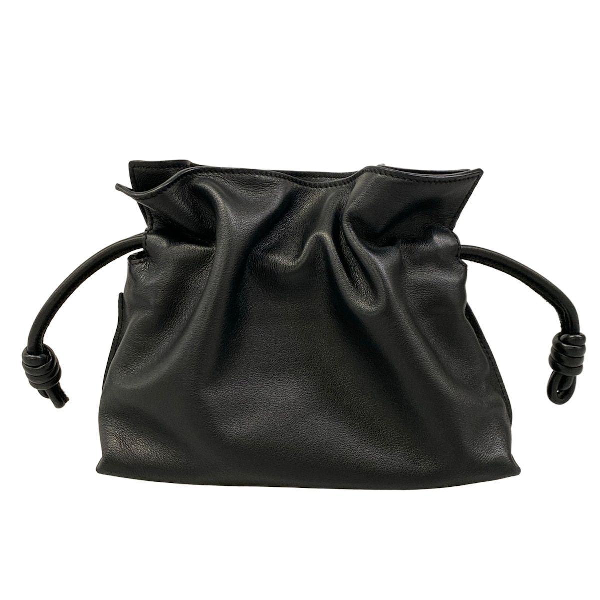 Loewe Clutch Flamenco Mini Black Leather — view 3