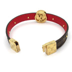 Louis Vuitton Bracelet Monogram LV Circle Reversible Leather Cowhide Rose Poodle — view 6