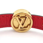 Louis Vuitton Bracelet Monogram LV Circle Reversible Leather Cowhide Rose Poodle — view 3