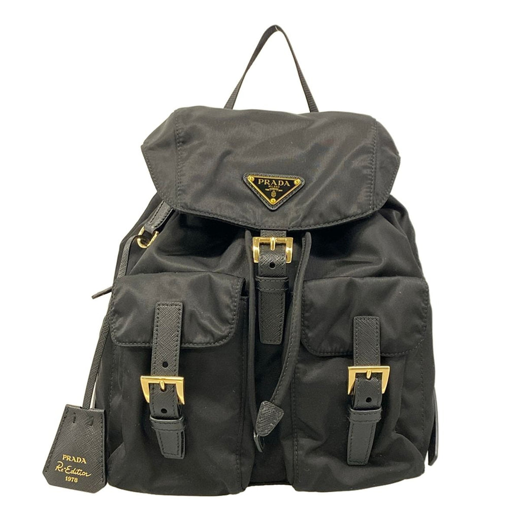 Prada Backpack Small Re-Nylon Black Re Edition Leather
