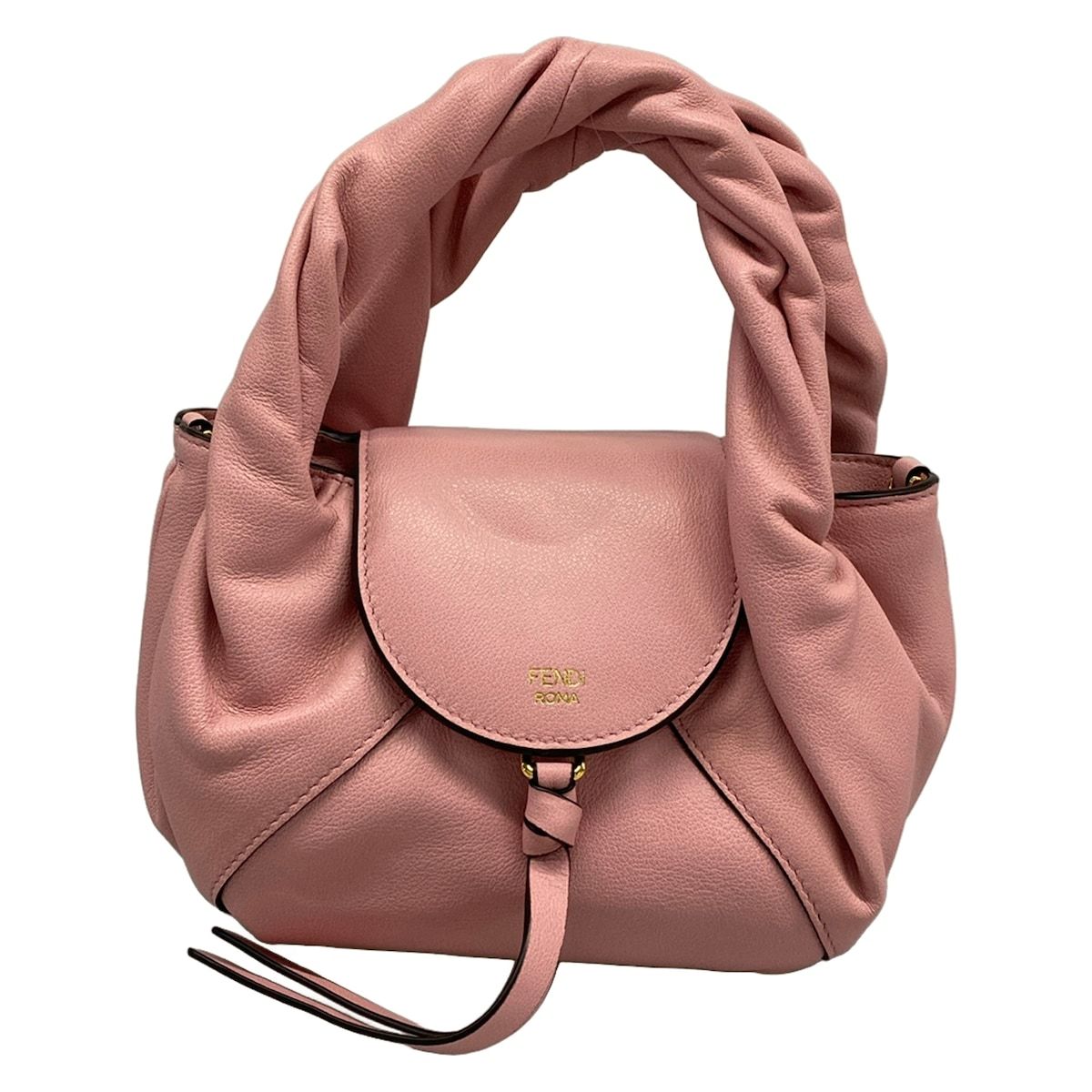 Fendi Handbag Spy Bag Mini Light Pink Leather