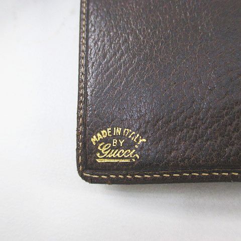 Gucci Vintage Billfold Wallet GG Canvas Brown — view 5
