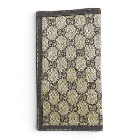 Gucci Vintage Billfold Wallet GG Canvas Brown — view 2