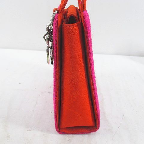 Dior Tote Charm Pink Tweed Bicolor — view 3