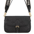 Louis Vuitton Shoulder Bag Monogram Empreinte Diane 2-Way Black