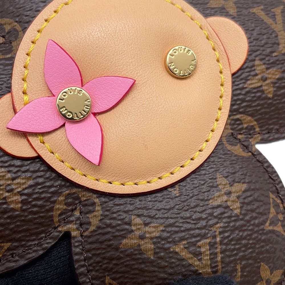 Louis Vuitton Bag Charm Monogram Bag Vivienne Key Holder Flower — view 5