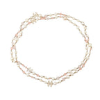 Chanel Long Necklace CC Logo Faux Pearl Beads 08c