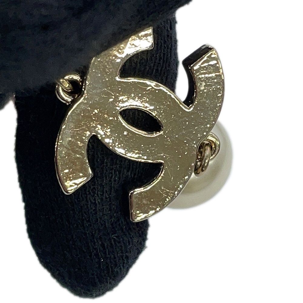 Chanel Long Necklace CC Logo Faux Pearl Beads 08c — view 8