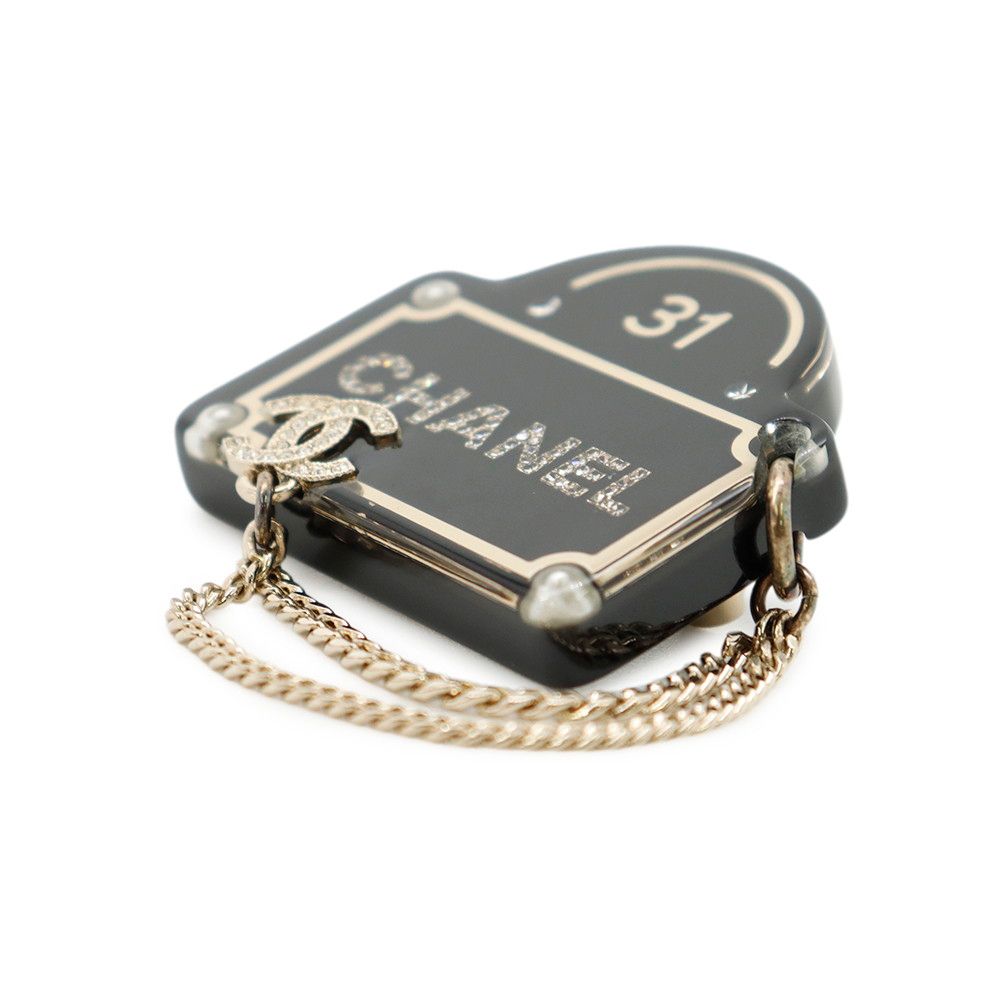 Chanel Brooch CC Logo Street Sign Motif — view 2