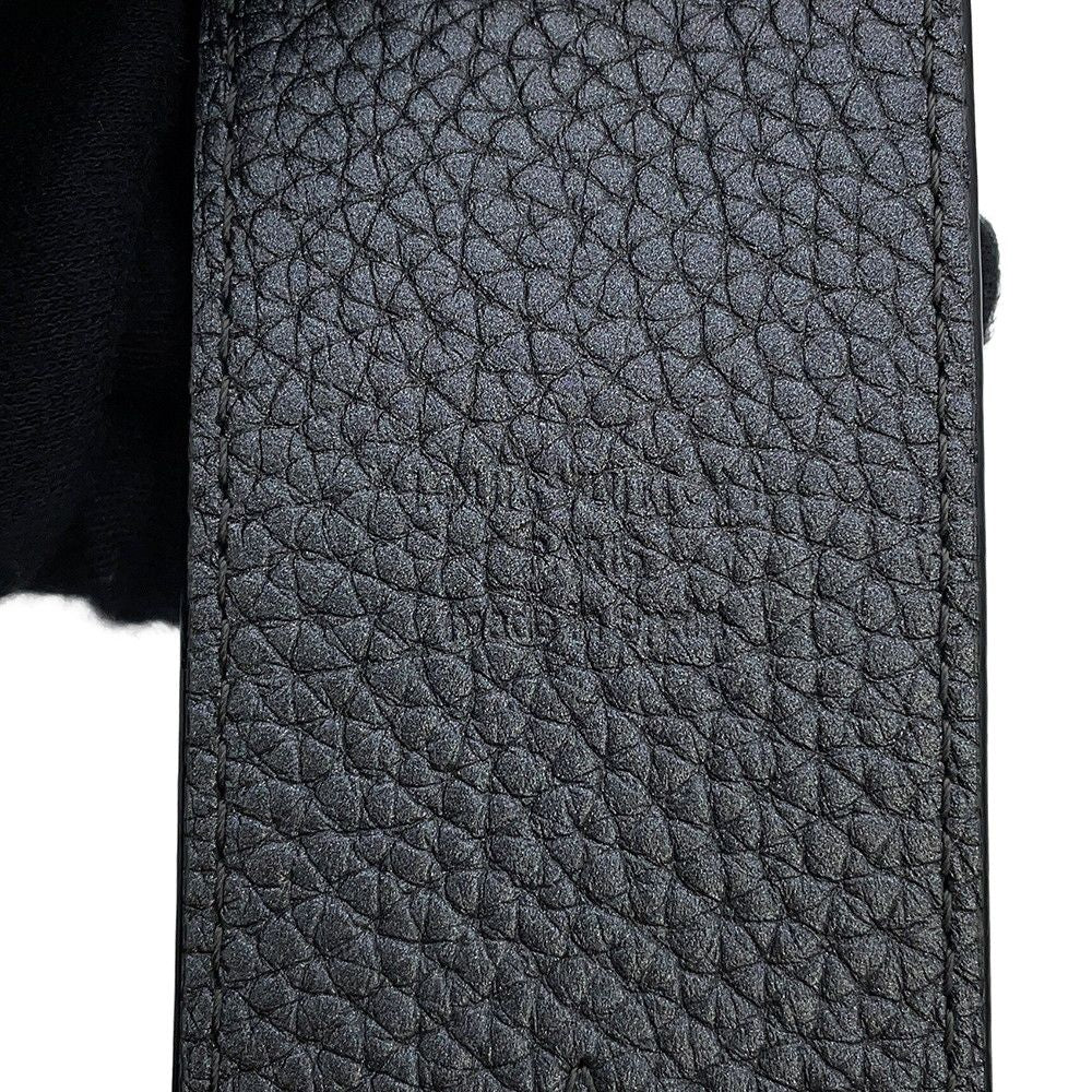 Louis Vuitton Shoulder Strap Logo Leather Black — view 7