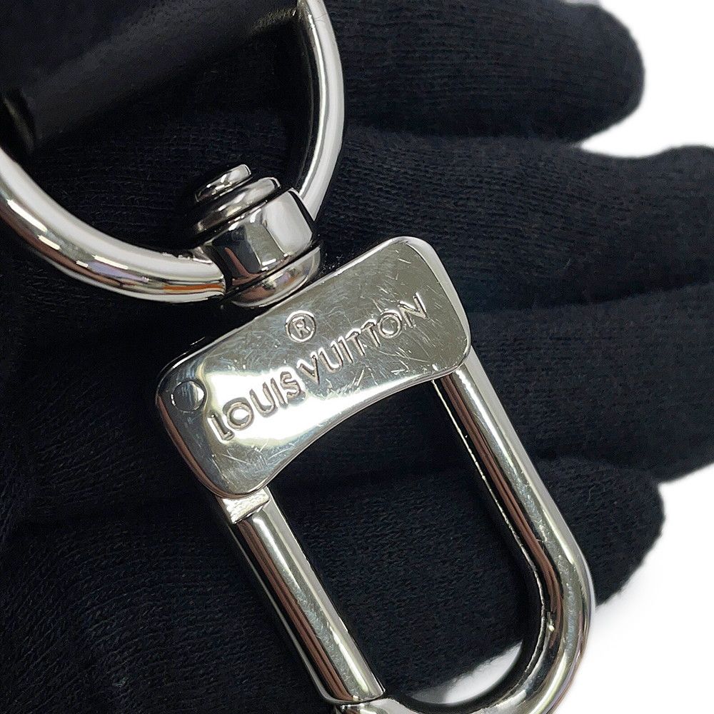 Louis Vuitton Shoulder Strap Logo Leather Black — view 6