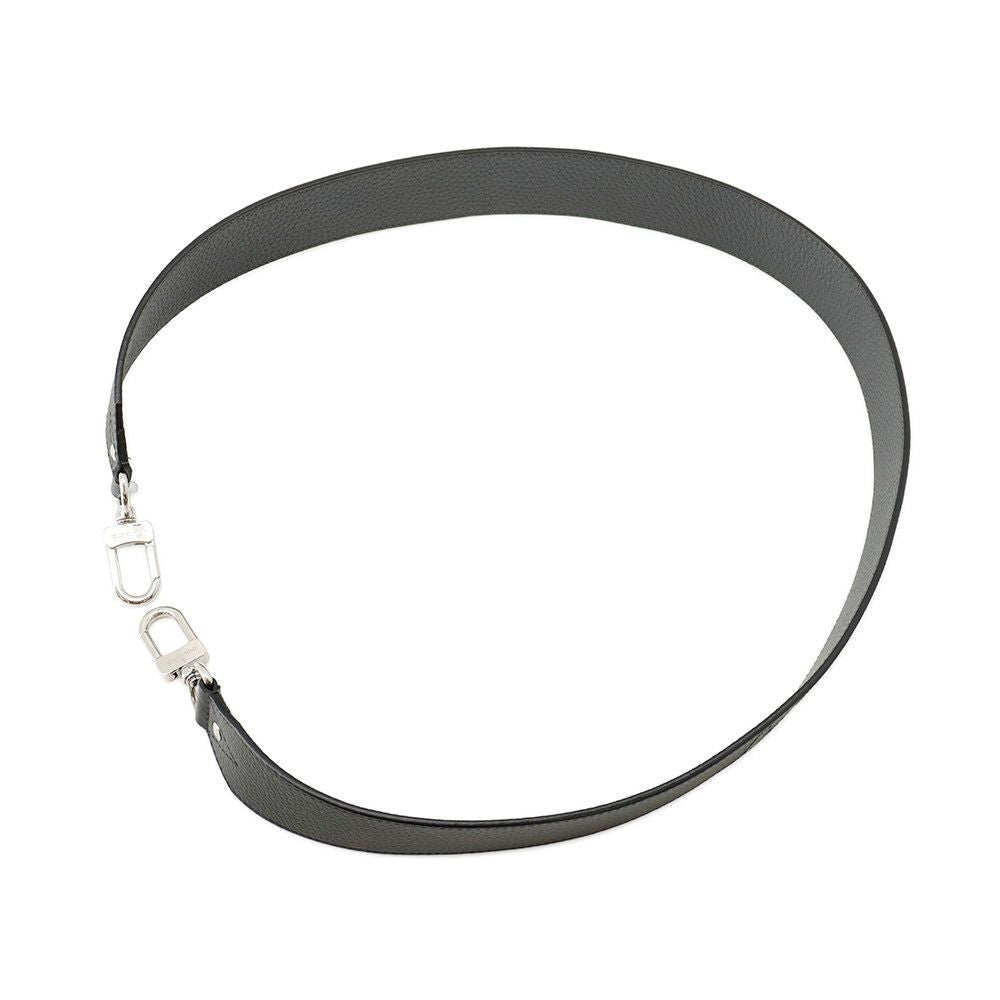 Louis Vuitton Shoulder Strap Logo Leather Black — view 4