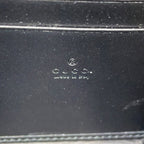 Gucci Chain Wallet GG Marmont Blanc Quilted Double Shoulder Bag Black — view 9