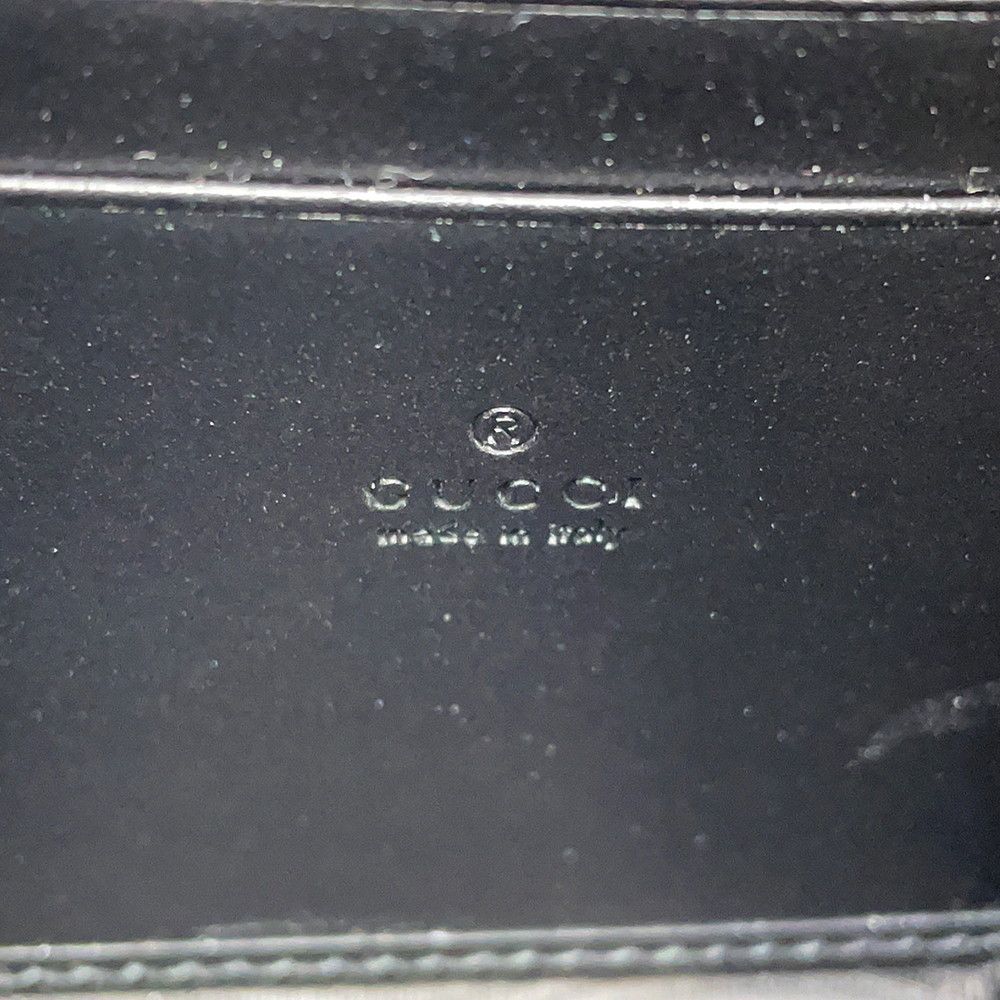 Gucci Chain Wallet GG Marmont Blanc Quilted Double Shoulder Bag Black — view 9