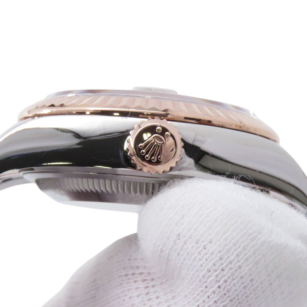 Rolex Lady Datejust SS 18k Pink Gold Rose Star Diamond Dial — view 6