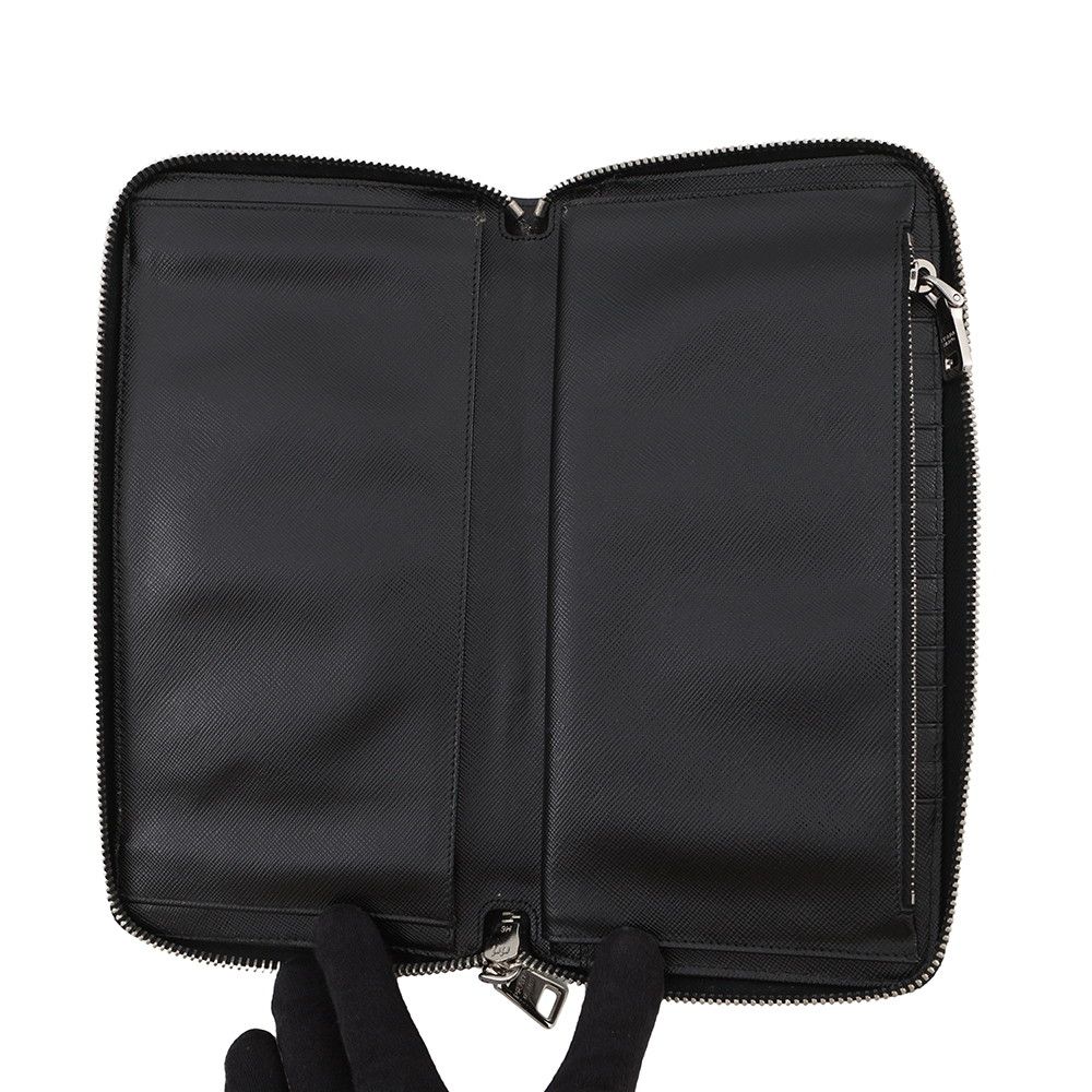 Prada Wallet Zippy Organizer Zip Around Saffiano — view 4