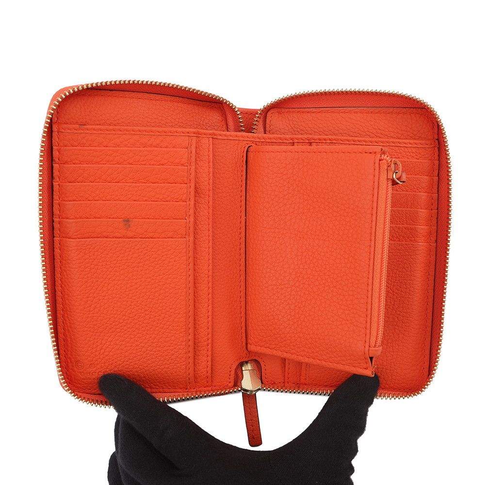 Gucci Bifold Wallet Zip Around Logo Leather — view 4