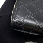 Gucci Wallet GG Supreme Signature New Web Sherry Line Black — view 6