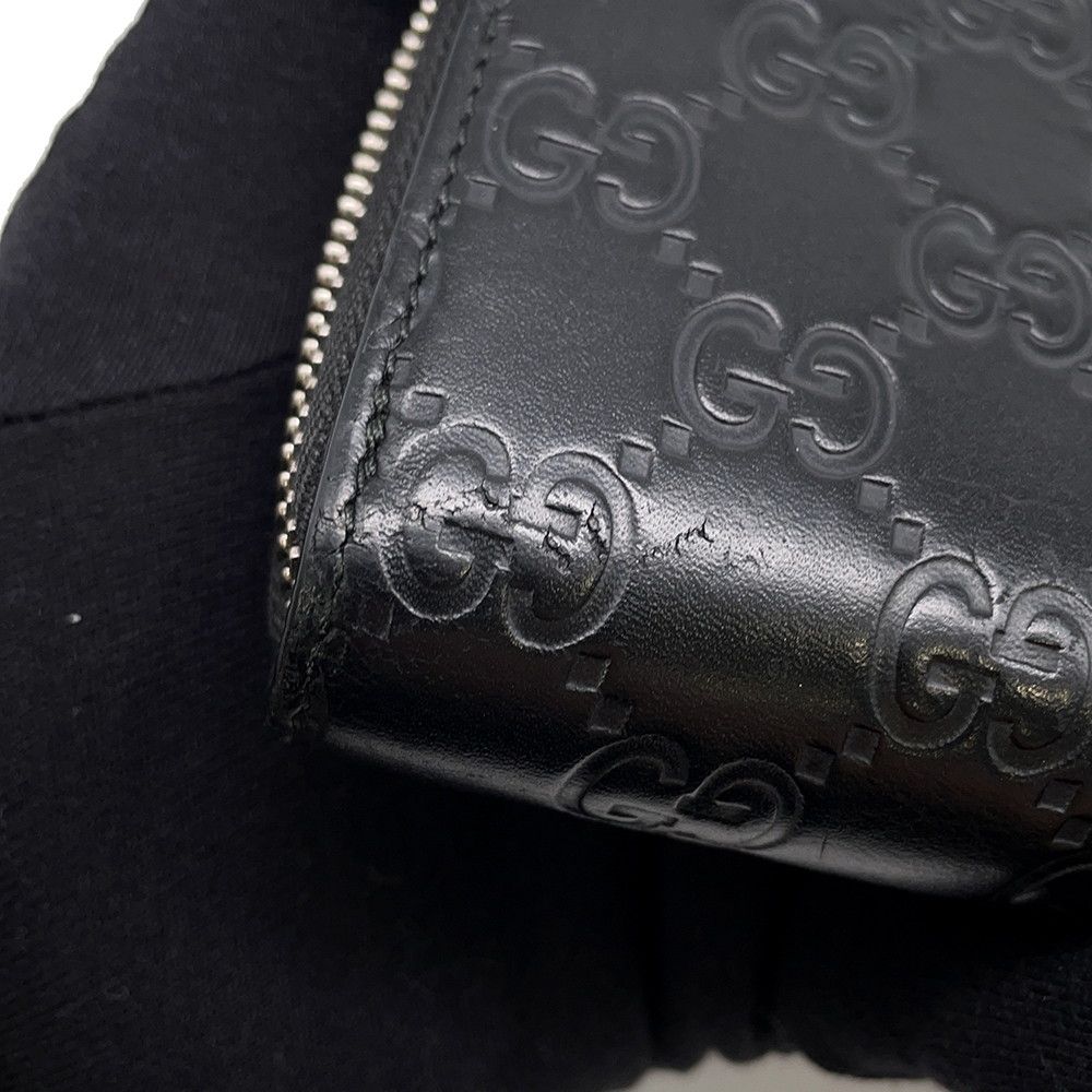 Gucci Wallet GG Supreme Signature New Web Sherry Line Black — view 6