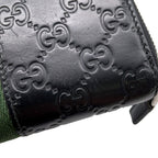 Gucci Wallet GG Supreme Signature New Web Sherry Line Black — view 5