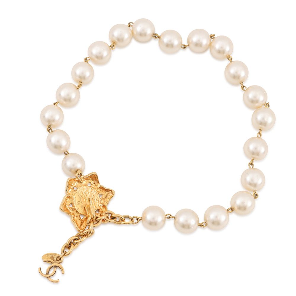 Chanel Necklace Faux Pearl Choker — view 3