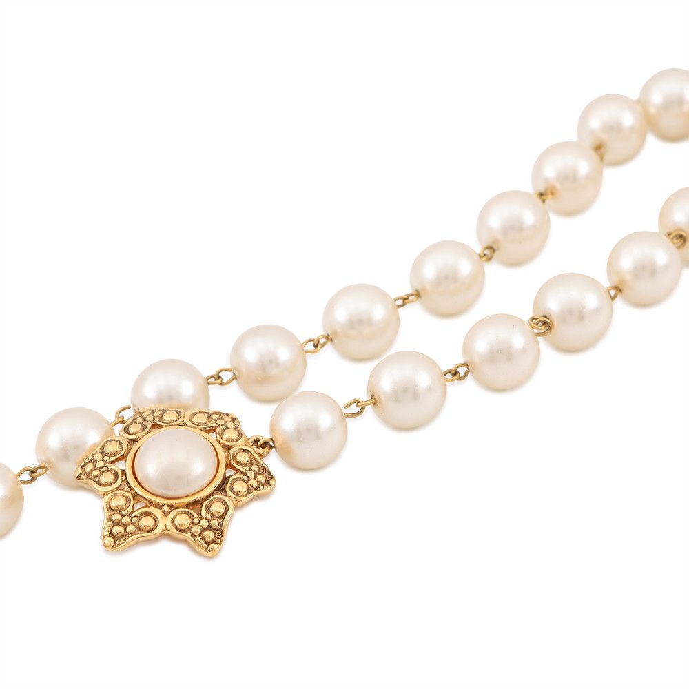 Chanel Necklace Faux Pearl Choker — view 2