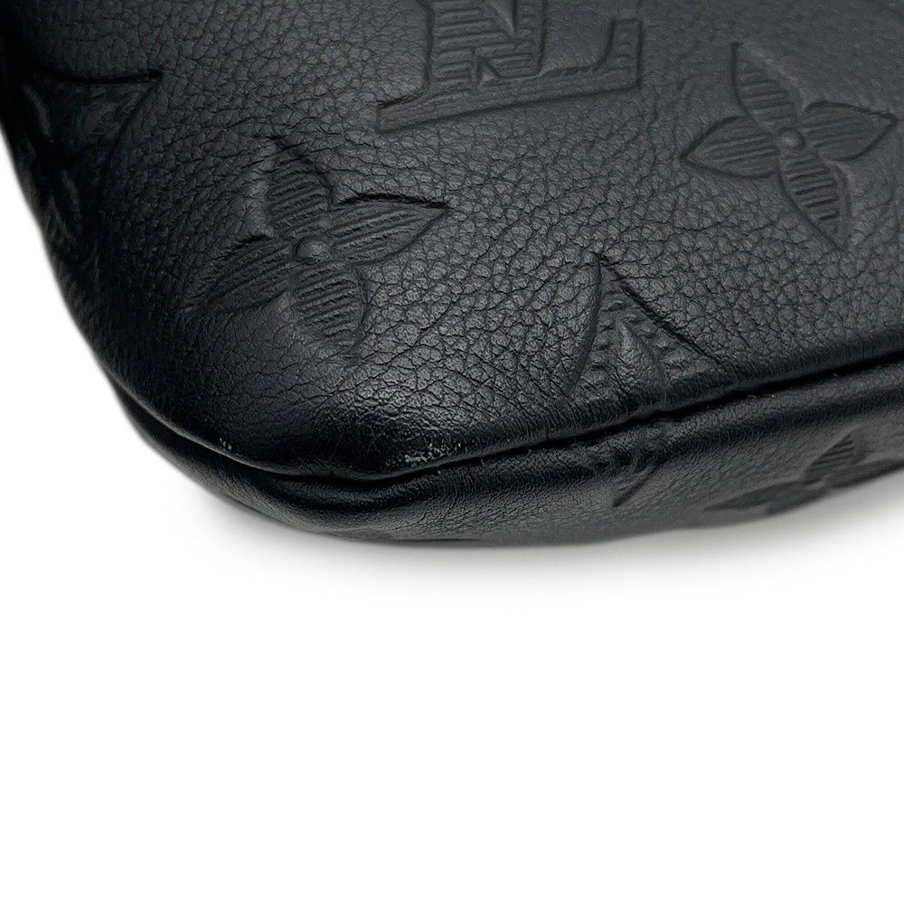Louis Vuitton Clutch Monogram Shadow Pochette Voyage Spur Black — view 6