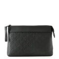 Louis Vuitton Clutch Monogram Shadow Pochette Voyage Spur Black