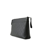 Louis Vuitton Clutch Monogram Shadow Pochette Voyage Spur Black — view 2