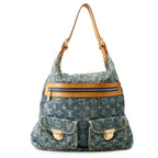 Louis Vuitton Shoulder Bag Monogram Denim GM 2-Way