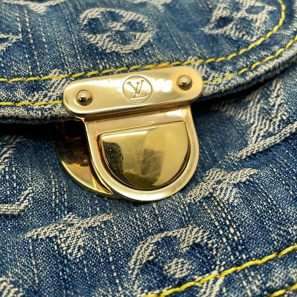 Louis Vuitton Shoulder Bag Monogram Denim GM 2-Way — view 9