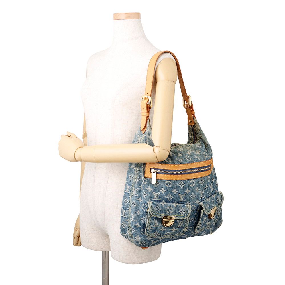 Louis Vuitton Shoulder Bag Monogram Denim GM 2-Way — view 4
